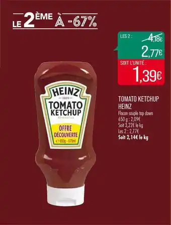 Match Tomato Ketchup Heinz offre