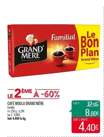 Match Café Moulu Grand'mère offre