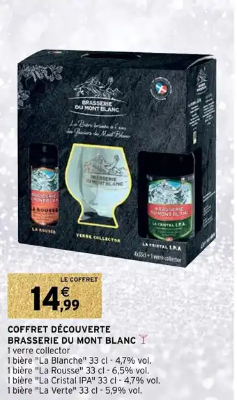 Intermarché Hyper Coffret découverte brasserie du mont blanc offre