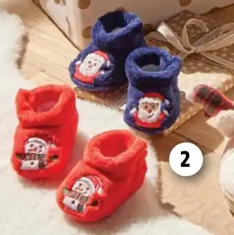 Intermarché Hyper Chaussons de noël layette ou enfant offre