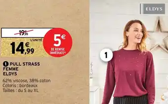 Intermarché Hyper Pull strass femme eldys offre