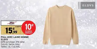 Intermarché Hyper Pull avec laine homme eldys offre