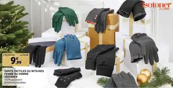 Intermarché Hyper Gants tactiles ou mitaines femme ou homme isotoner offre