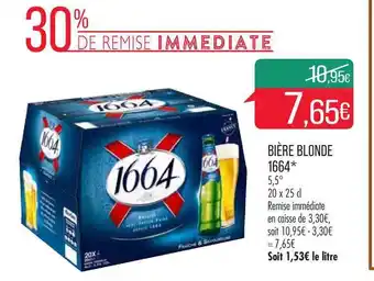 Match Bière Blonde 1664 offre