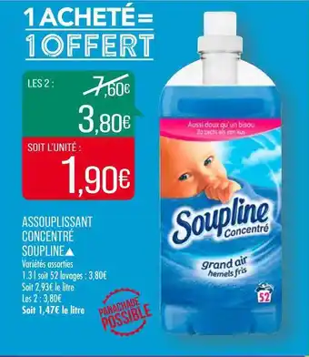 Match Assouplissant Concentré Soupline offre