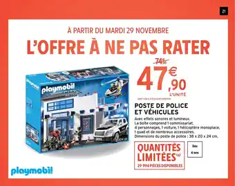 Intermarché Poste de police et véhicules offre