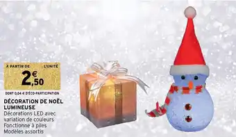 Intermarché Décoration de noël lumineuse offre