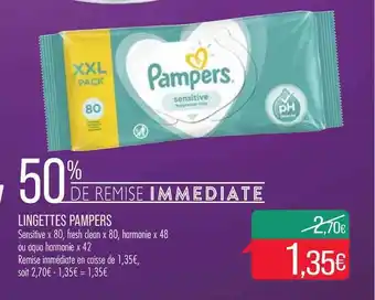 Match Lingettes Pampers offre