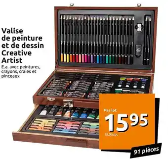Action Valise de peinture et de dessin créative artist offre