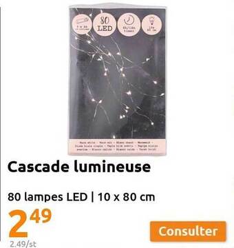 Action Cascade lumineuse offre