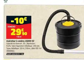 Bricorama Aspirateur à cendres as800-02 offre