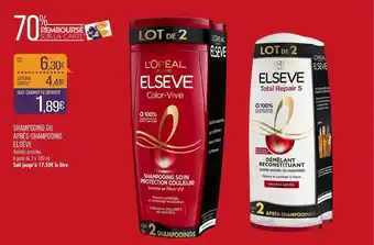 Match Shampooing Ou Après-shampooing Elsève offre