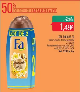 Match Gel Douche Fa offre