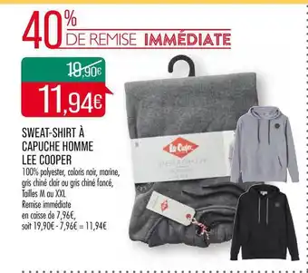 Sweat-shirt à Capuche Homme Lee Cooper