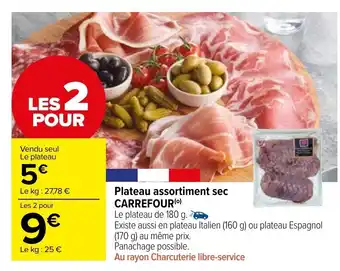 Carrefour Market Plateau Assortiment Sec Carrefour offre