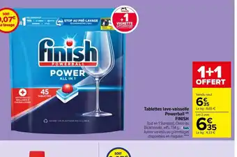 Carrefour Market Tablettes Lave-Vaisselle Powerball Finish offre