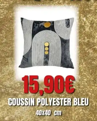 E.Leclerc Coussin Polyester Bleu offre