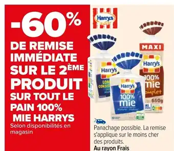 Carrefour Pain 100% Mie Harrys offre