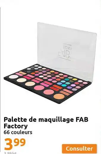 Palette de maquillage fab factory