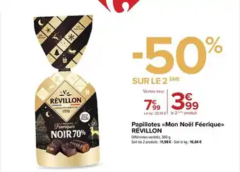 Papillotes «mon noël féerique» révillon