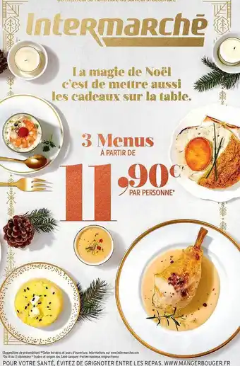 3 menus