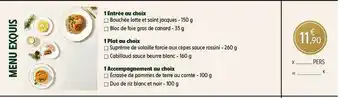 Intermarché Menu exquis offre
