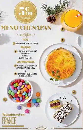 Intermarché Menu chenapan offre