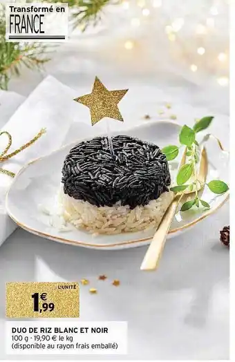 Duo de riz blanc et noir