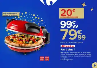 Carrefour Four à pizza ariete offre