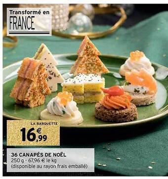 Intermarché 36 canapés de noël offre