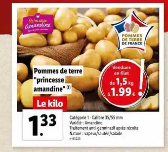 Lidl Pommes de terre offre