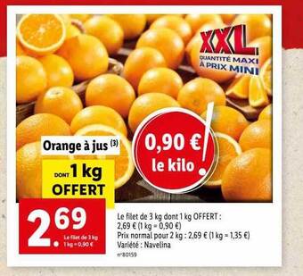 Lidl Orange à jus offre
