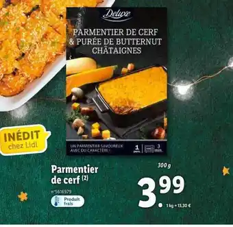 Lidl Parmentier de cerf deluxe offre