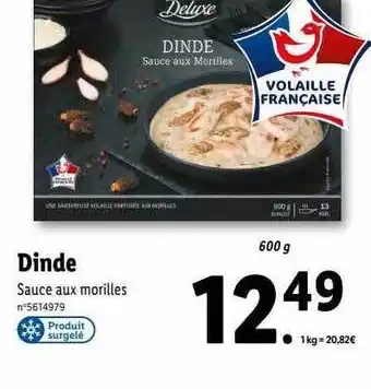 Lidl Dinde deluxe offre