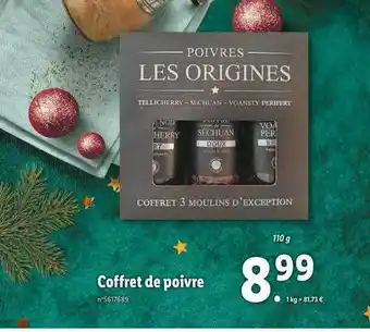 Lidl Coffret de poivre offre