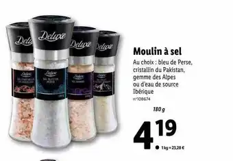 Lidl Moulin à sel deluxe offre