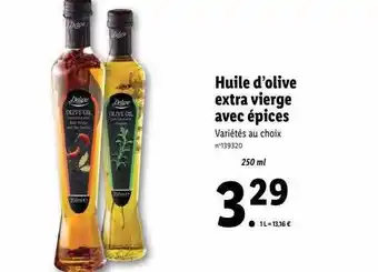 Huile d'olive extra vierge avec épices deluxe
