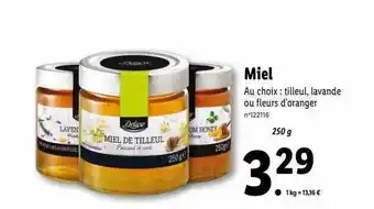 Lidl Miel deluxe offre