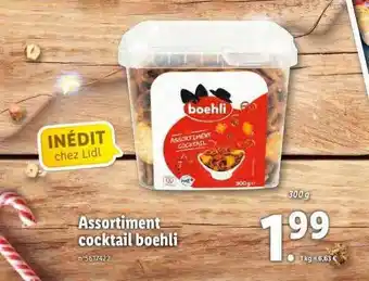 Lidl Assortiment cocktail boehli offre