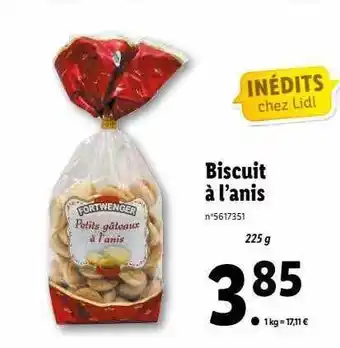 Lidl Biscuit à l'anis fortwenger offre