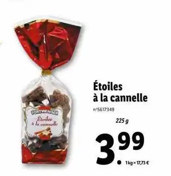 Lidl Étoiles à la cannelle fortwenger offre