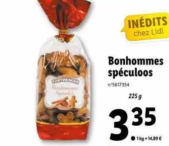 Lidl Bonhommes spéculoos fortwenger offre