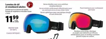 Lidl Lunettes de ski et snowboard adultes crivit offre