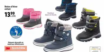 Lidl Bottes d'hiver enfant offre