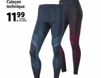Lidl Caleçon technique offre
