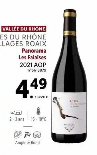 Lidl Vallée du rhône villages roaix panorama les falaises 2021 aop offre