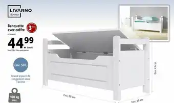 Lidl Banquette avec coffre livarno home offre