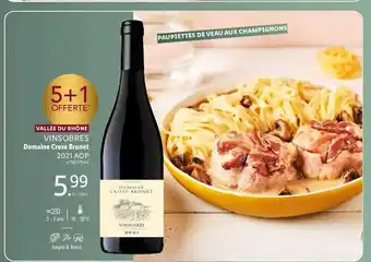 Lidl Vallée du rhône vinsobres domaine croze brunet 2021 aop offre