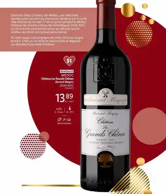 Lidl Bordeaux médoc château les grands chênes bernard magrez 2020 aoc offre