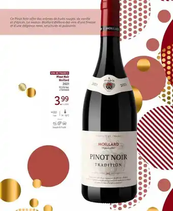 Lidl Vin de france pinot noir moillard 2021 offre
